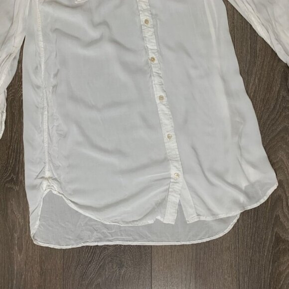 Aritzia  Wilfred Free Veronika Shirt Dress Off White Tunic long sleeve Size XXS - Picture 10 of 14